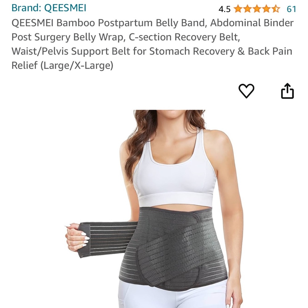 Postpartum belly band